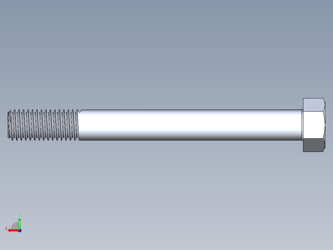 UNC 六角螺栓-Hex Bolt 0.625-11 x 6后视图