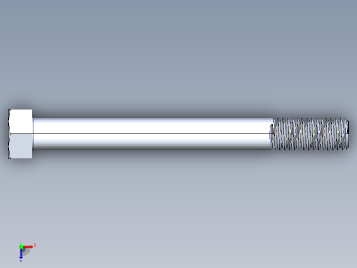 UNC 六角螺栓-Hex Bolt 0.625-11 x 6俯视缩略图