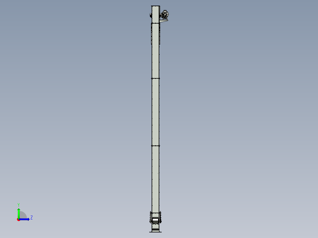 用于坚果、颗粒等的斗式提升机--stp左视图