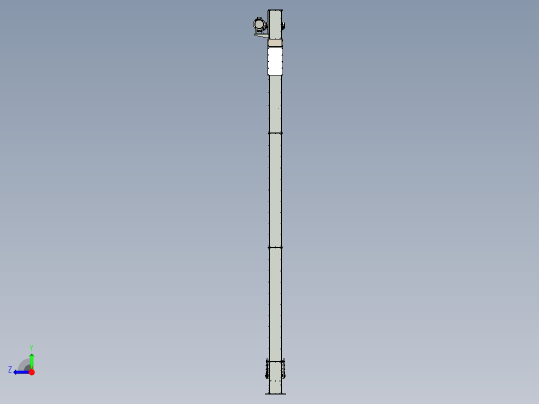 用于坚果、颗粒等的斗式提升机--stp右视图