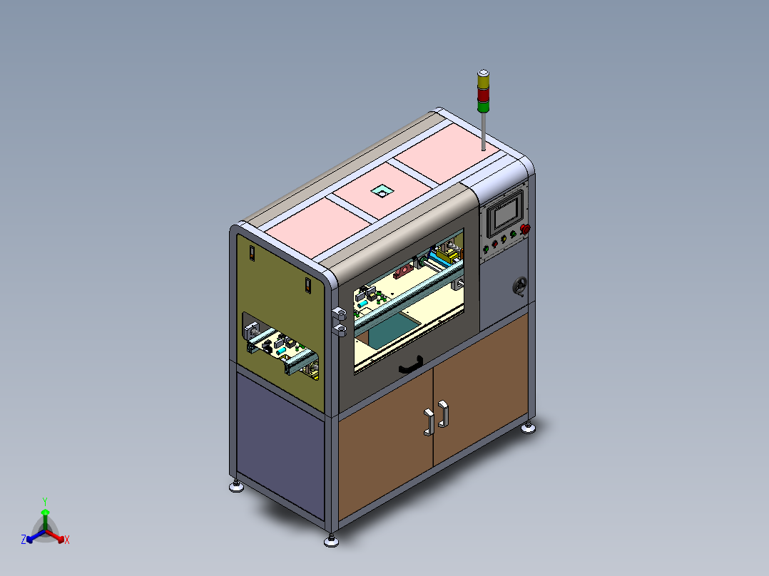 自动化AV测试机正等轴测图