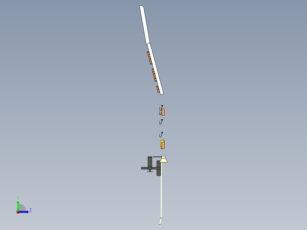 冲压模具设计用送料组件左视图