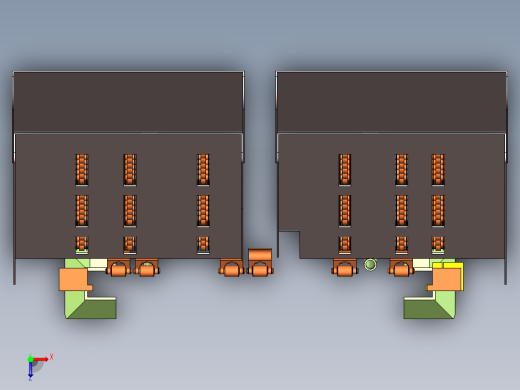 冲压模具设计用送料组件俯视缩略图
