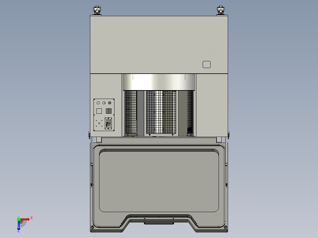 转笼式清洗烘干机俯视图