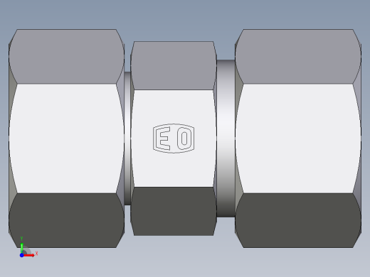 卡套式工业通用硬管接头EO_Distance_piece_adapter_DA20ZS71前视缩略图