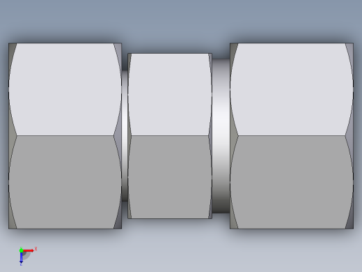 卡套式工业通用硬管接头EO_Distance_piece_adapter_DA20ZS71俯视缩略图