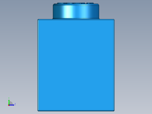 乐高套装 4421基本积木-300523 Bright Blue Brick 1 x 1.STEP左视缩略图