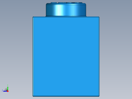 乐高套装 4421基本积木-300523 Bright Blue Brick 1 x 1.STEP右视缩略图