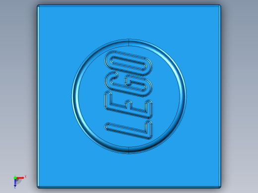 乐高套装 4421基本积木-300523 Bright Blue Brick 1 x 1.STEP俯视缩略图