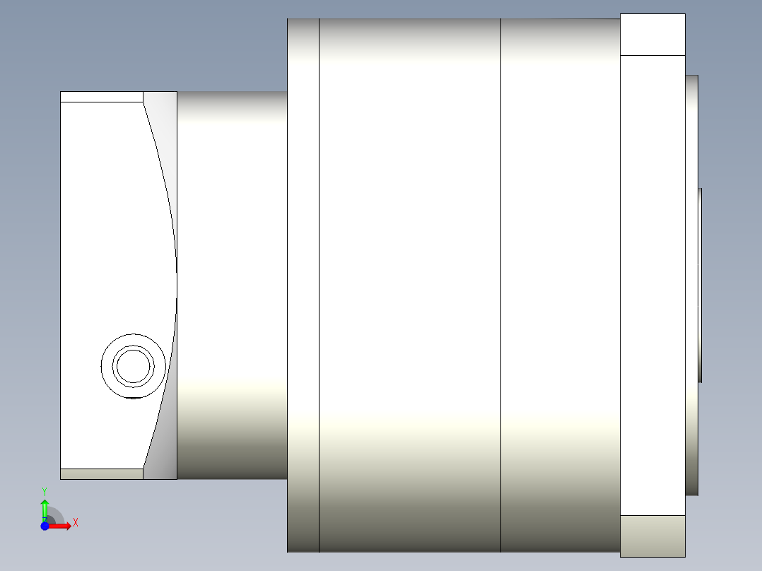 直齿孔PLF160-L1 22-110-145-M8.stp前视图
