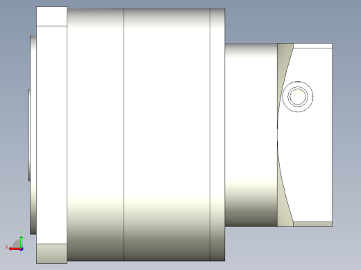 直齿孔PLF160-L1 22-110-145-M8.stp后视缩略图