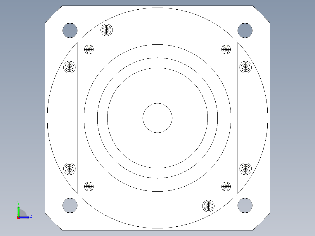 直齿孔PLF160-L1 22-110-145-M8.stp左视图