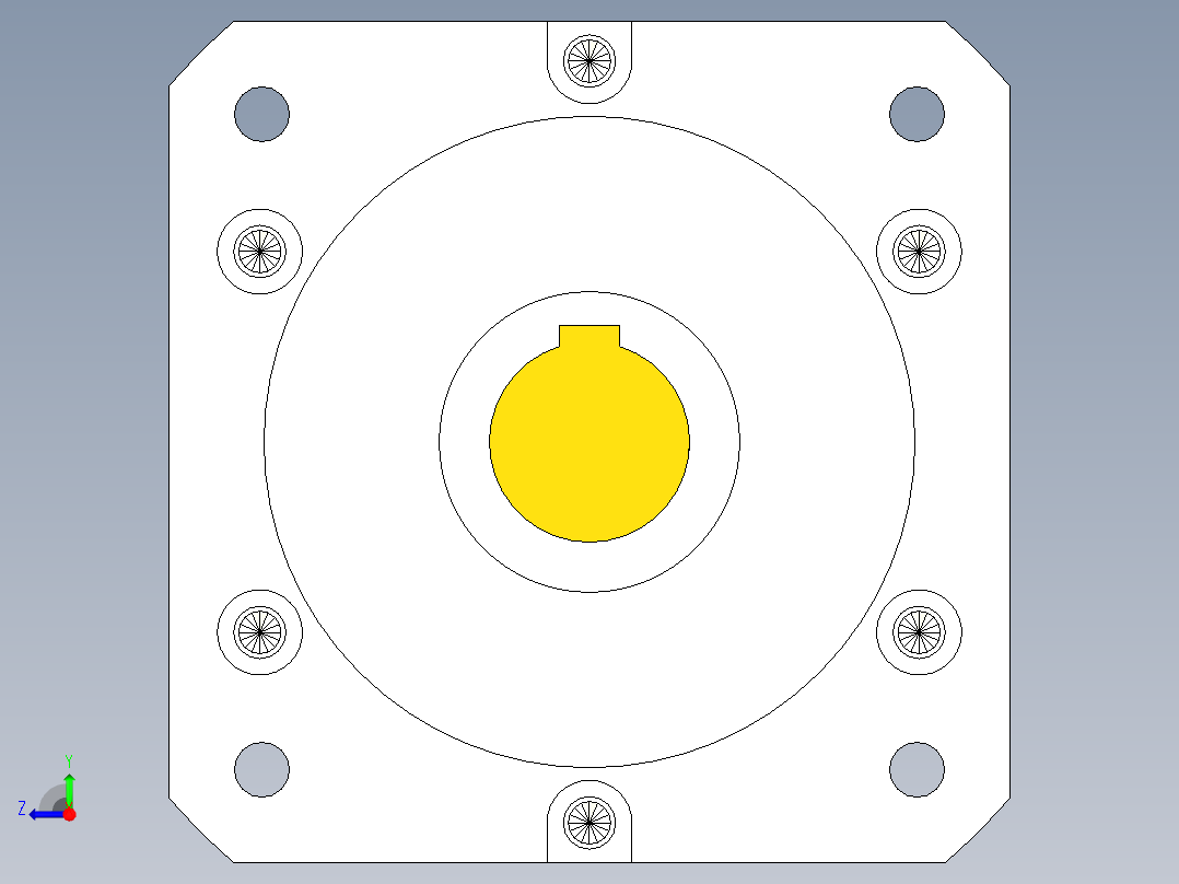 直齿孔PLF160-L1 22-110-145-M8.stp右视图