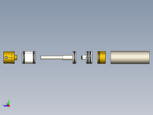 定制气枪 HPA 的 STL右视缩略图