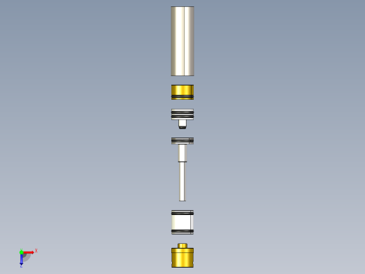 定制气枪 HPA 的 STL俯视缩略图