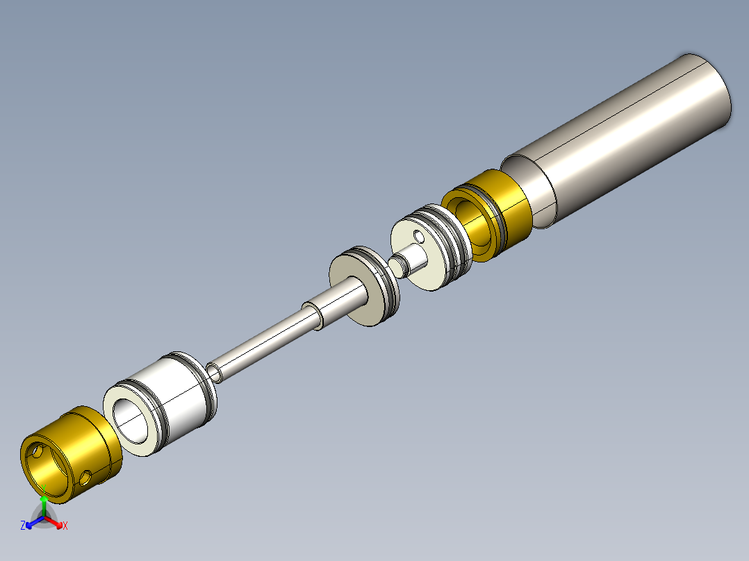 定制气枪 HPA 的 STL正等轴测图