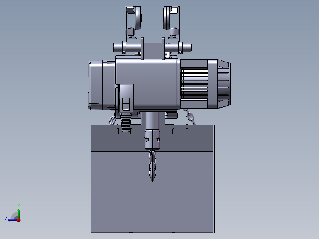 行车吊箱设备右视图