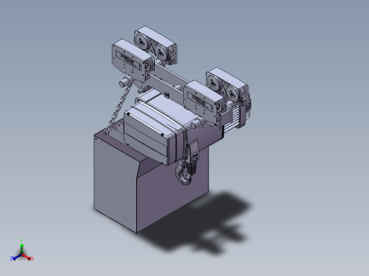 行车吊箱设备正等轴测缩略图