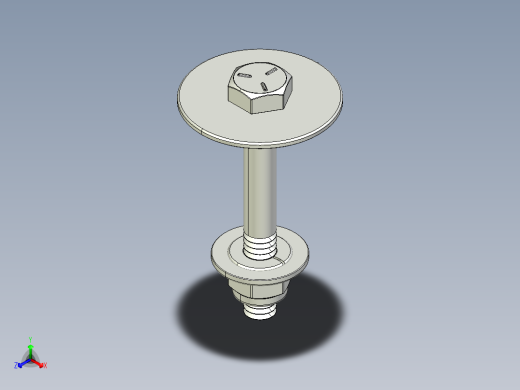 紧固件-STEP 0.2500 Hex Bolt-01