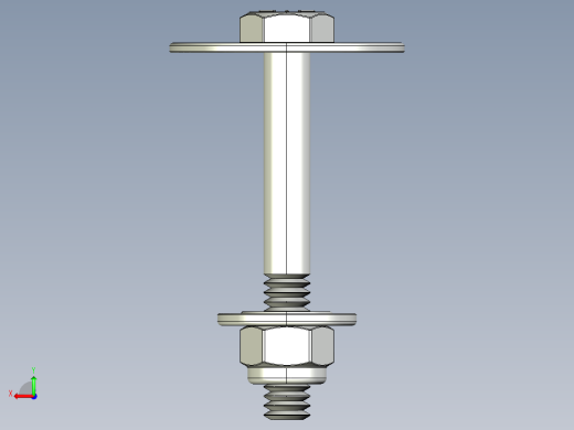 紧固件-STEP 0.2500 Hex Bolt-01后视缩略图