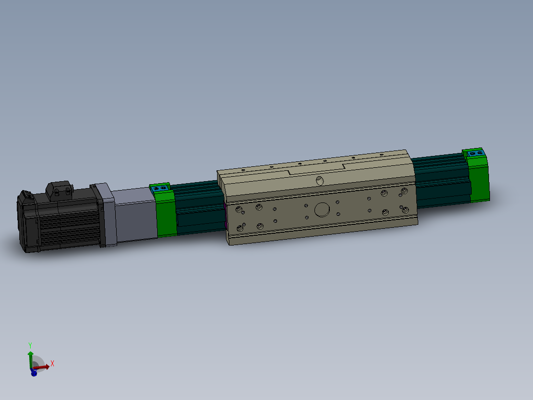 丝杆式模组DC64-SP-EG-JC（100-1500mm）主视图