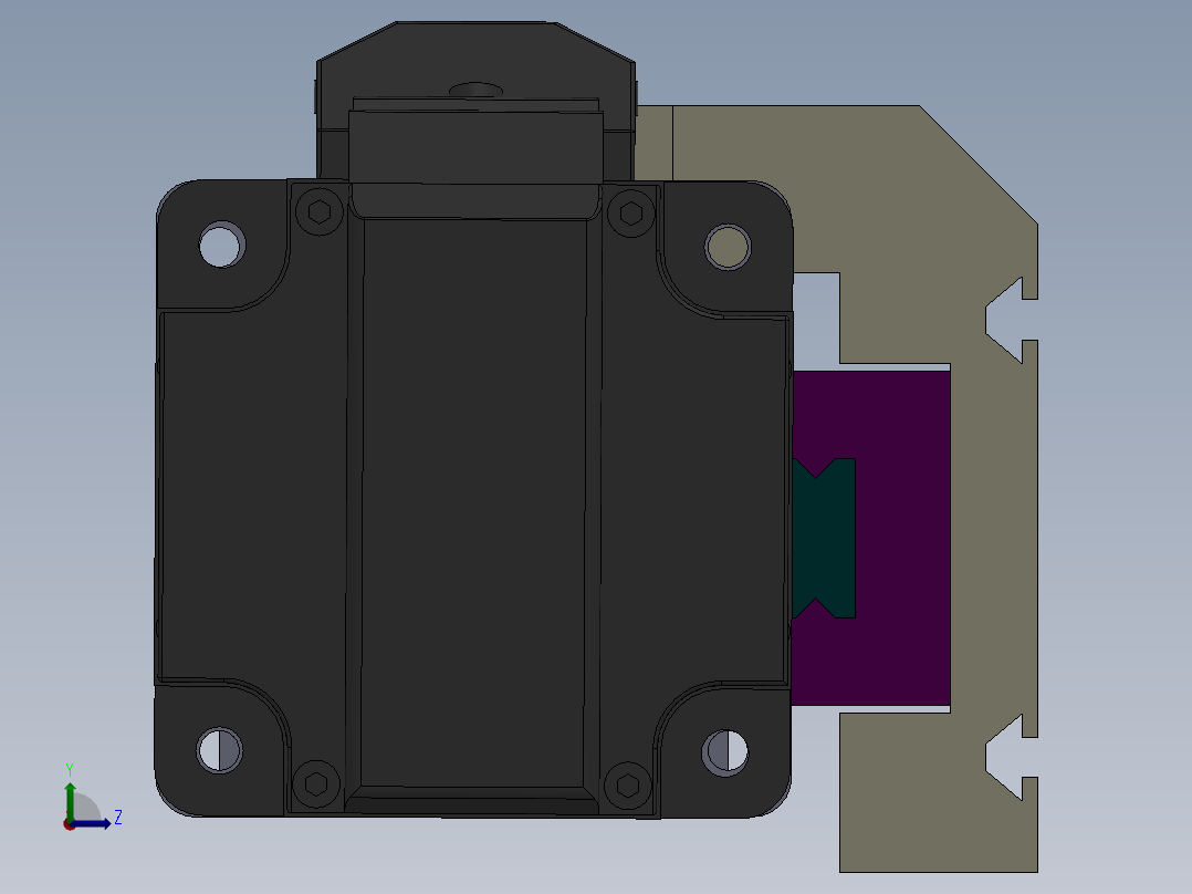 丝杆式模组DC64-SP-EG-JC（100-1500mm）左视图