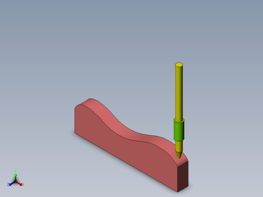 平面移动凸轮机构正等轴测缩略图