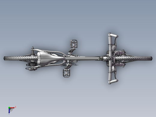 自行车3D模俯视缩略图