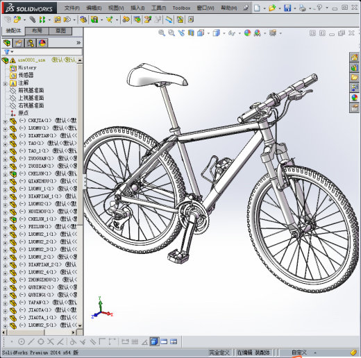 自行车3D模缩略图