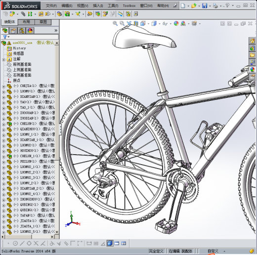 自行车3D模缩略图