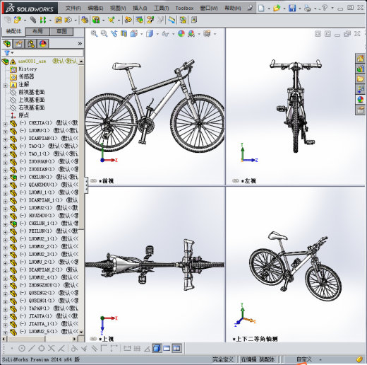 自行车3D模缩略图