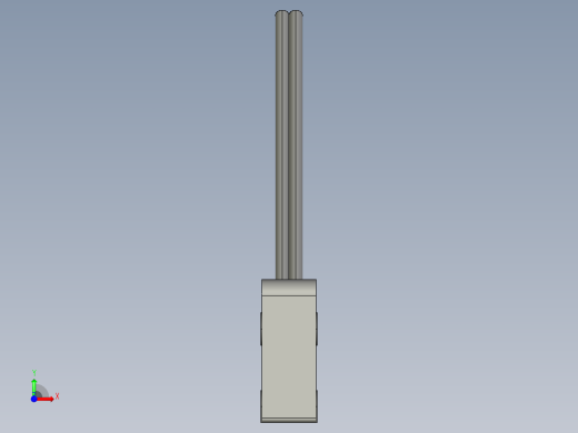 基恩士LV-S31_kc图纸模型前视缩略图