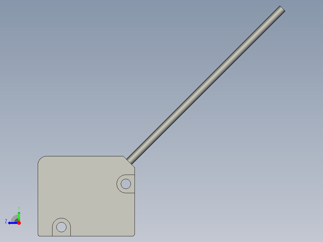 基恩士LV-S31_kc图纸模型右视图