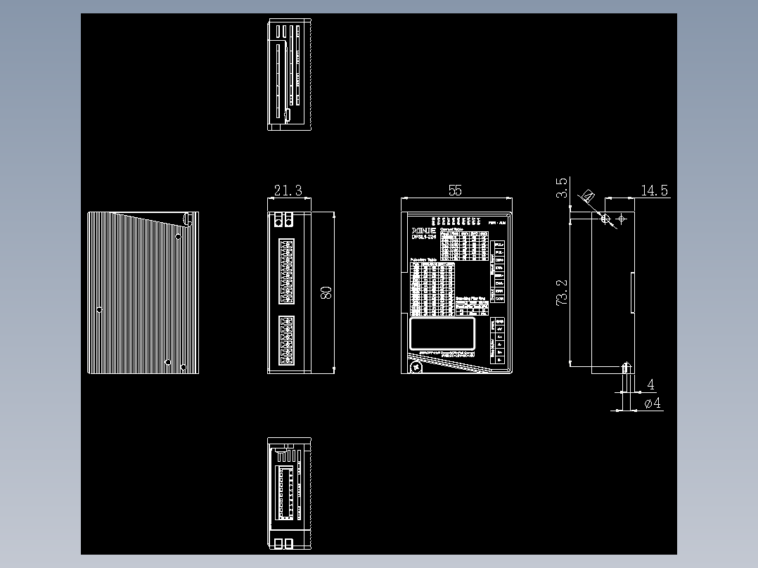 步进驱动DP3L1-224-外观图-221219