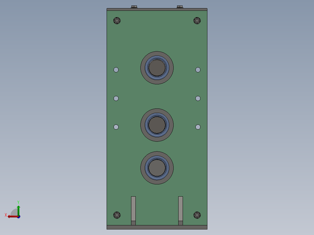 木材破碎机后视图