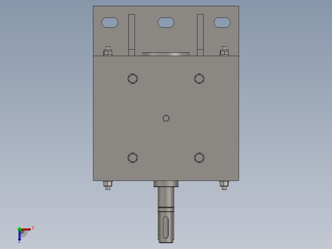 木材破碎机俯视图