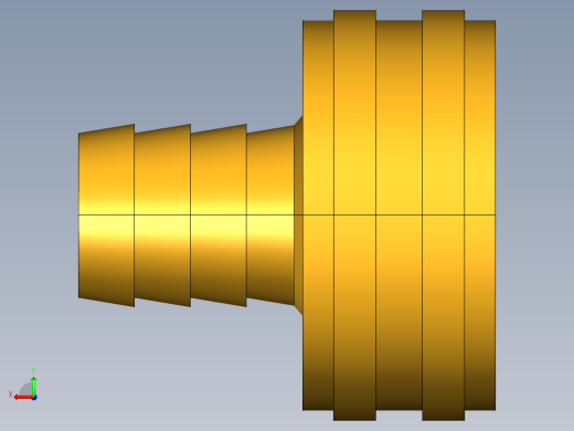 水管接头Swivel Connector Female Garden Hose to Hose Barb 90GH-12-8后视缩略图