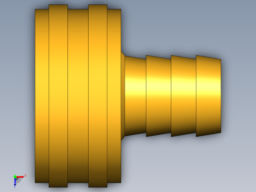 水管接头Swivel Connector Female Garden Hose to Hose Barb 90GH-12-8俯视缩略图