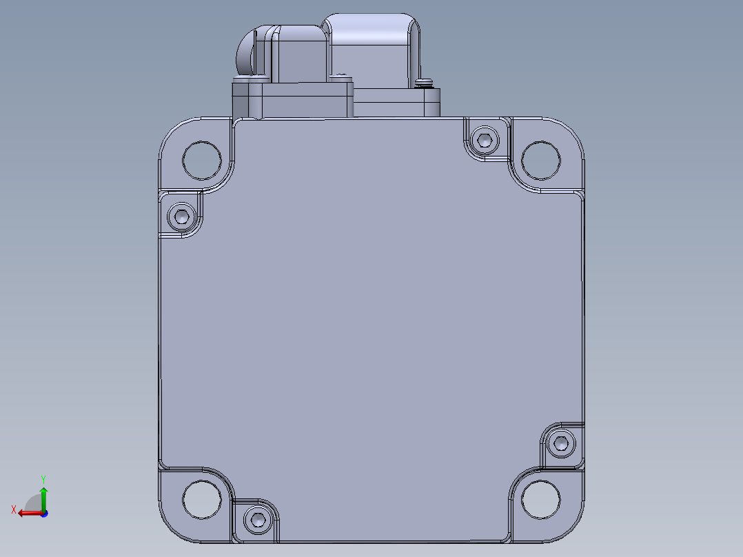 汇川电机（750w中惯量普通）MS1H4-75B30CB-A331Z 外形图后视图
