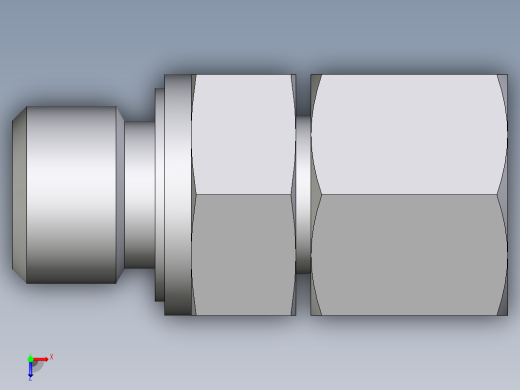 卡套式工业通用硬管接头EO_Swivel_connector_EGE10LMEDCF俯视缩略图