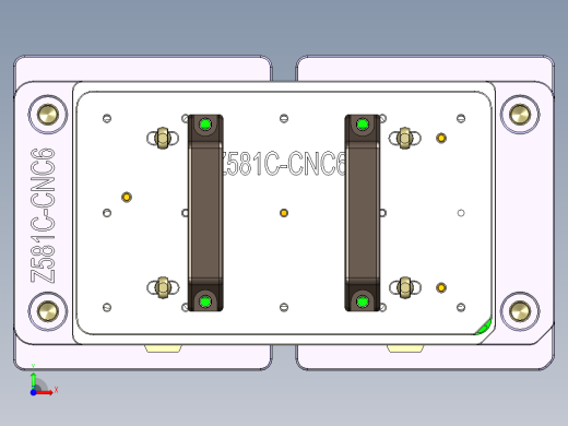 Z581C-笔记本CNC工装夹具三维模型CNC6-0810前视缩略图