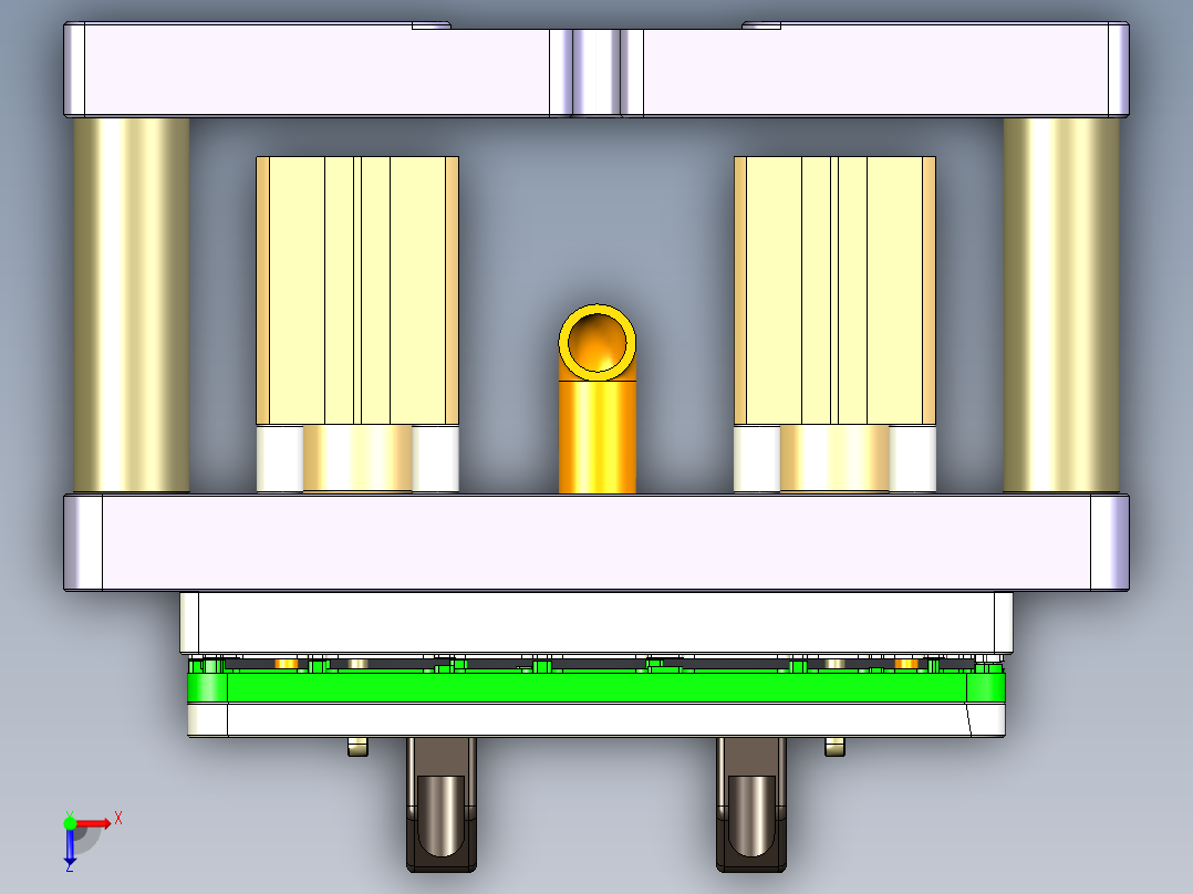 Z581C-笔记本CNC工装夹具三维模型CNC6-0810俯视图