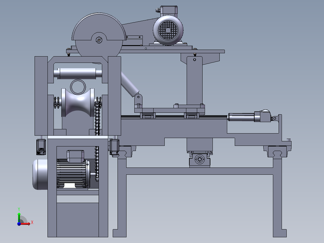 钢管智能切割设计前视图