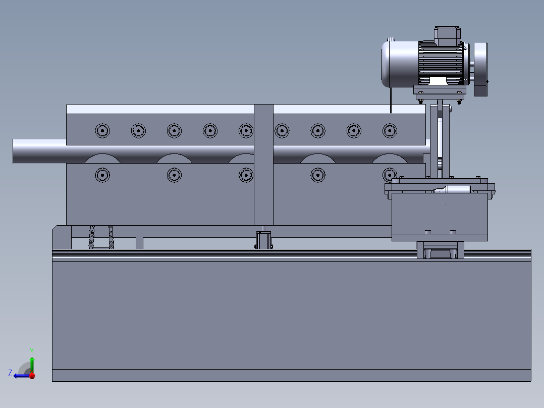钢管智能切割设计右视图