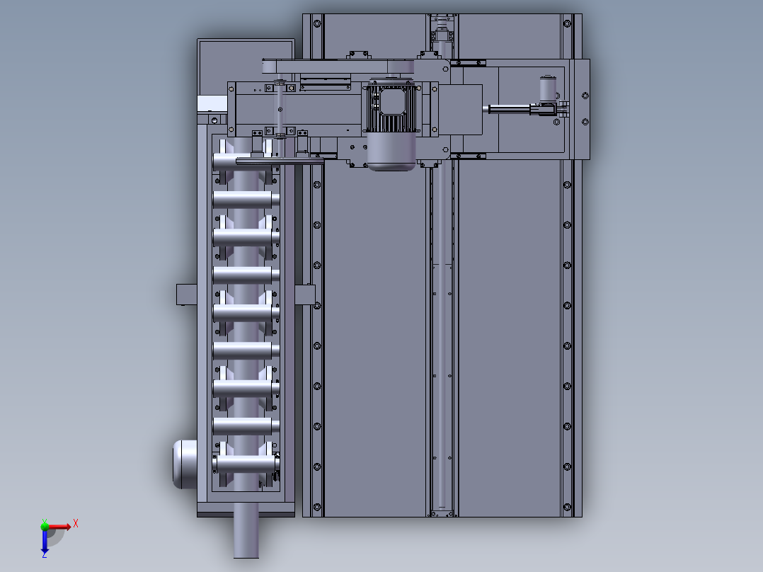 钢管智能切割设计俯视图