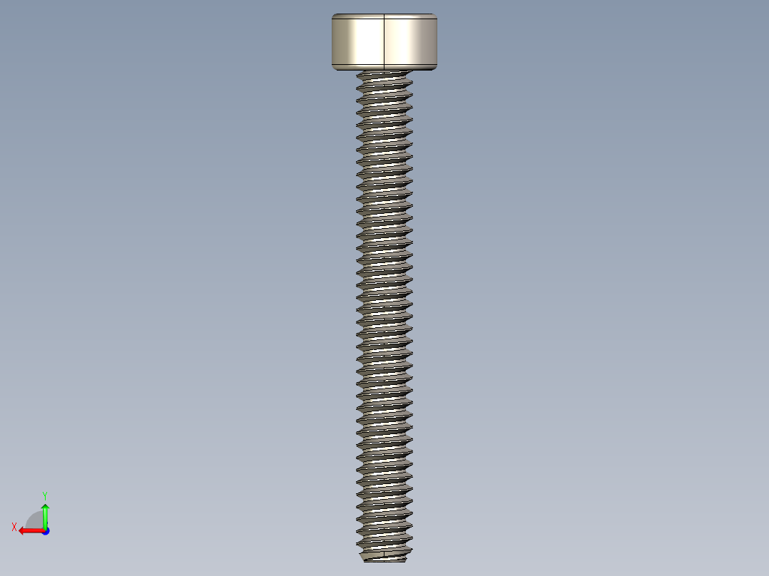 Screw_DIN_912_M1.6x14F_A2.STEP公制内六角螺钉后视图