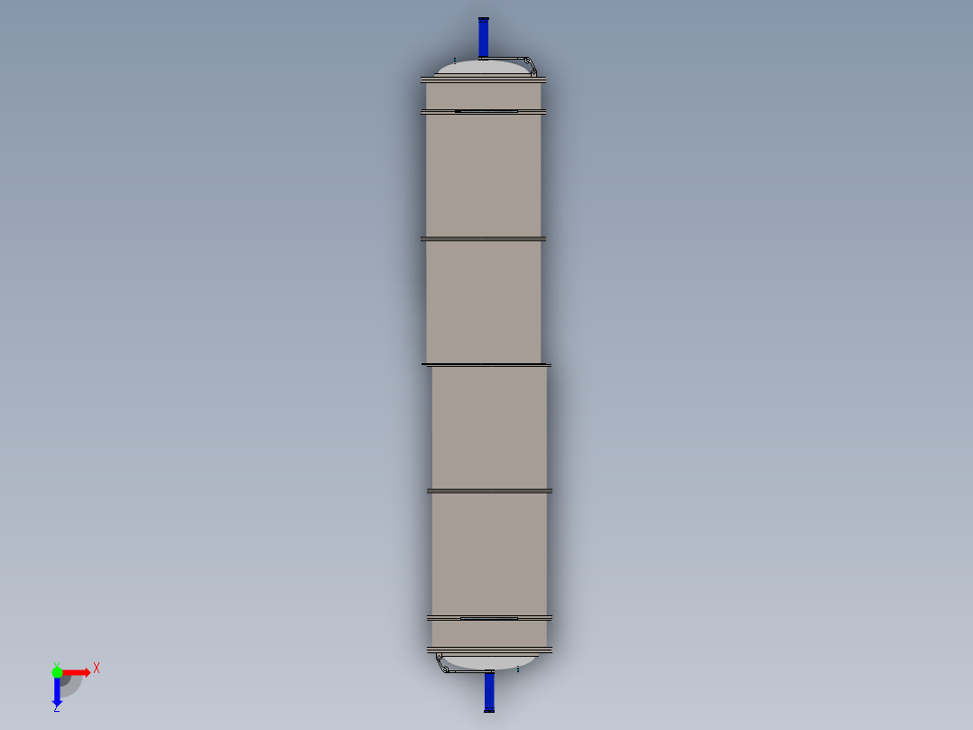 连续式高温纯化炉俯视图