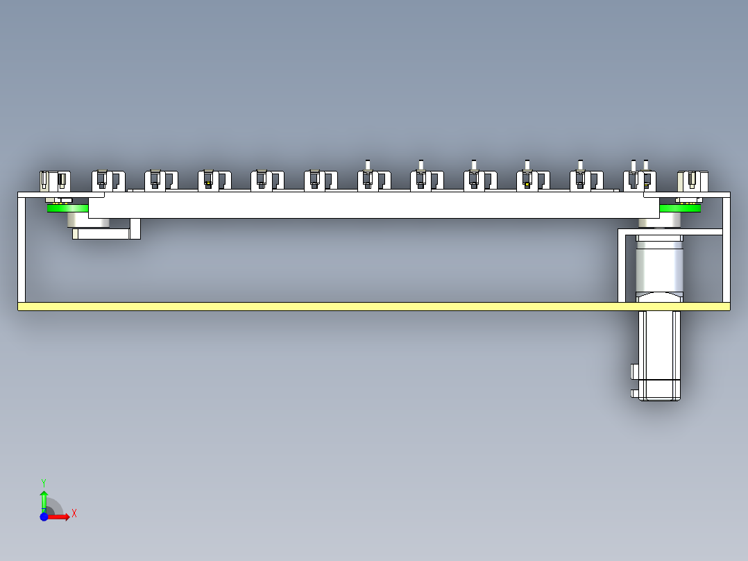 环形输送线设计前视图
