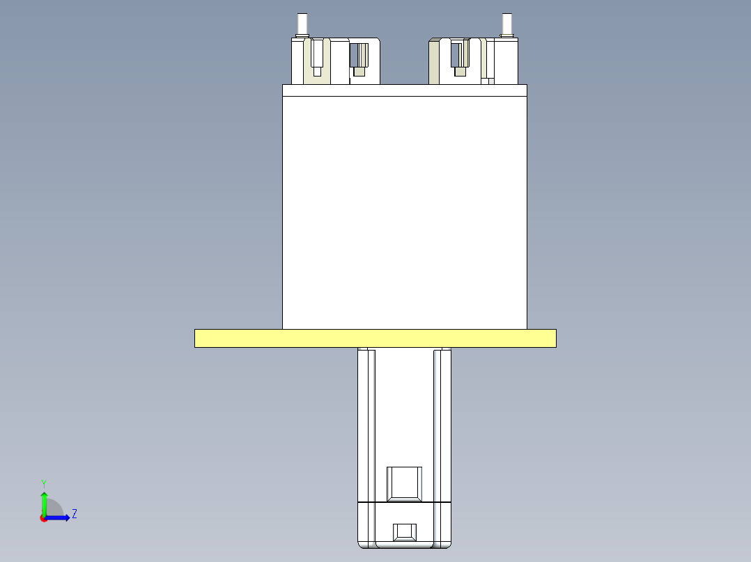 环形输送线设计左视图