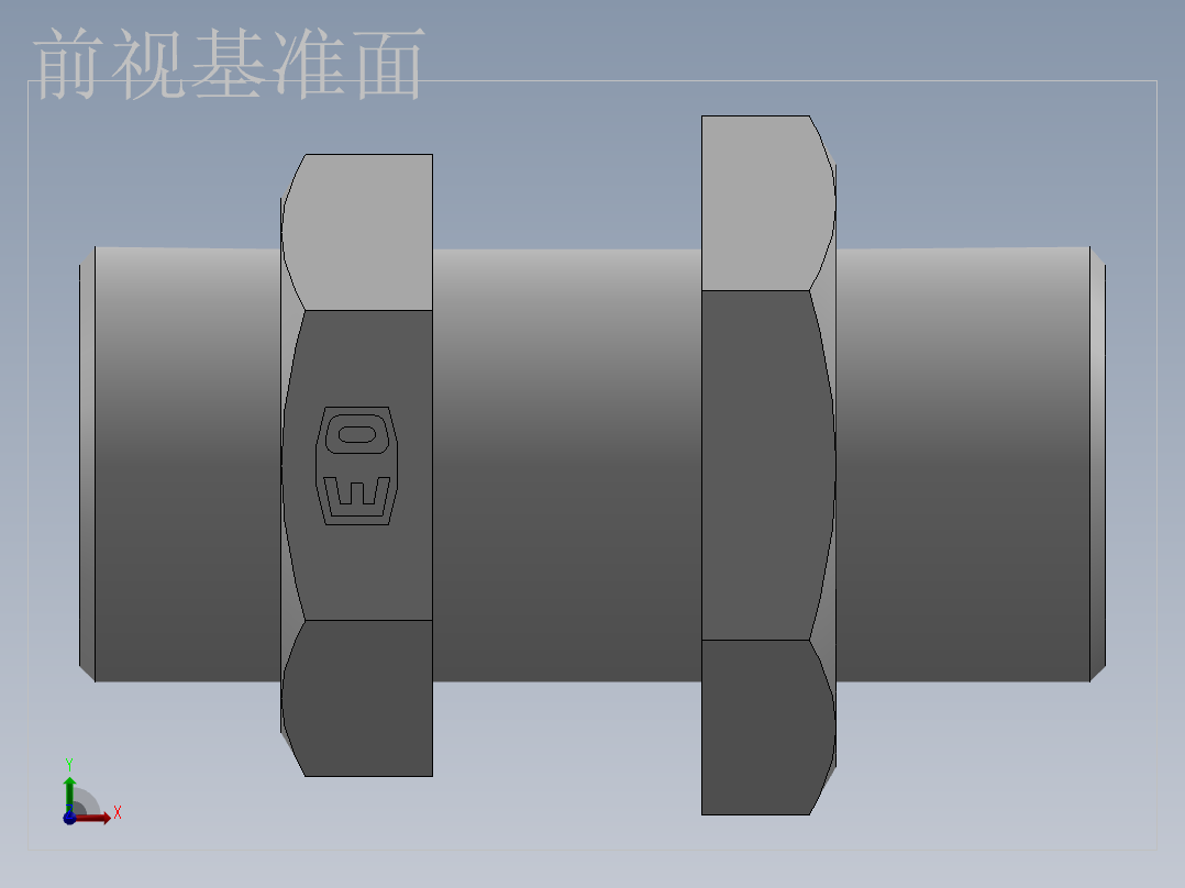 直通隔板接头、6C-26LN前视图